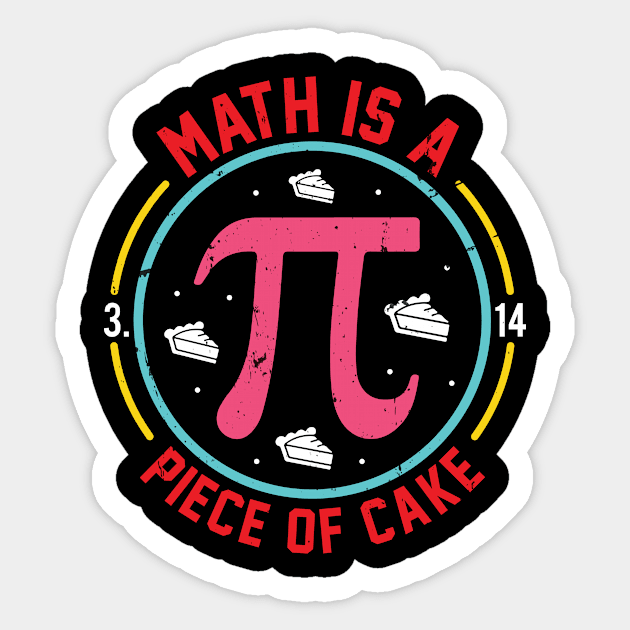 Heart Pi Day Funny Graphic Math Teacher for Women Kids Men Sticker by KRMOSH